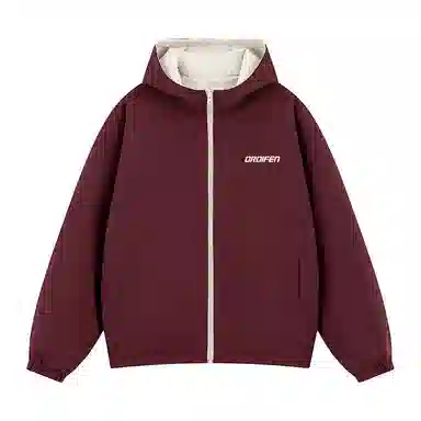 欧迪芬 双面穿设计系列 美式复古高街潮牌翻领防风百搭日常通勤无性别休闲工装飞行员外套潮流时尚功能简约学院风夹克 女款