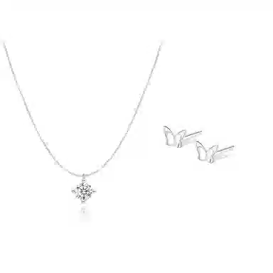 【纯银999 | 闪耀星光】 凤祥囍事 小众设计高级感经典百搭简约学生日常精致轻奢通勤约会温柔气质可调节锁骨链 足银 项链 女款