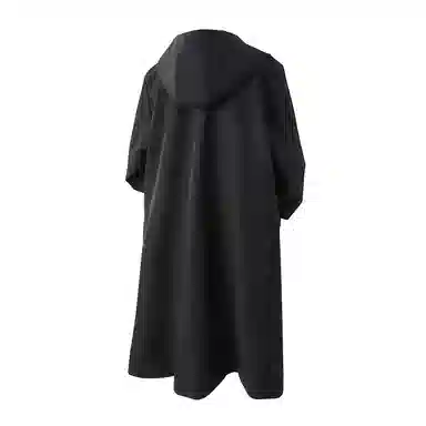 【dme】 时尚潮流高品质宽松连帽中长款大衣男夹克秋款气质百搭设计中性风衣外套 男女同款