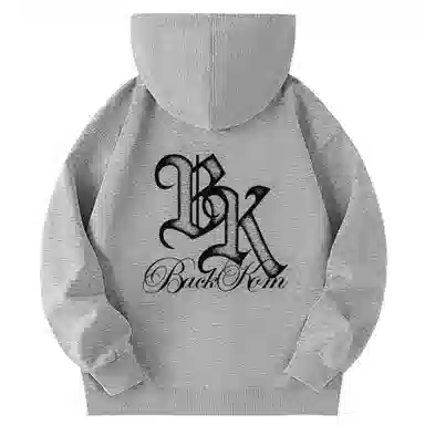 大卫贝肯 运动百搭休闲字母印花小众设计感舒适通勤柔软开衫套头连帽卫衣 男女同款