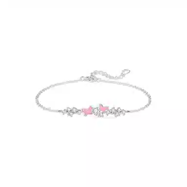 【纯银999 | 闪耀蝴蝶】 凤祥囍事 老凤祥 优雅浪漫温柔小众设计简约学生日常轻奢经典百搭高级感通勤浪漫约会可调节#好运 足银 手链 女款