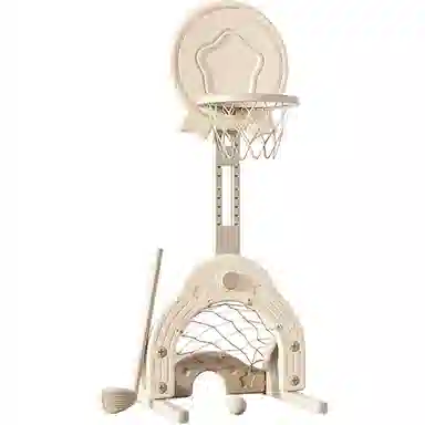 图米鱼 儿童篮球架篮球框室内投篮球类玩具篮球家用 可升降 投掷套圈