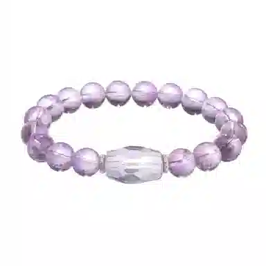 老凤祥 新中式国潮 时来运转 紫气东来转运小众设计纳福暴富上岸手饰 轻奢气质百搭#好运天然 紫水晶 手串 女款