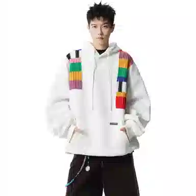 MADONA Rainbow Knit Hoodie