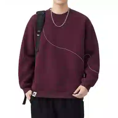 帝狼牛 美式潮牌宽松舒适韩版圆领套头潮流百搭简约重磅 卫衣 男女同款