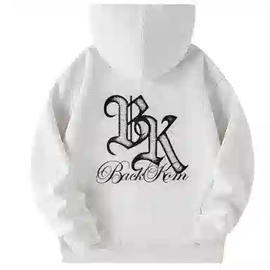 大卫贝肯 运动百搭休闲字母印花小众设计感舒适通勤柔软开衫套头连帽卫衣 男女同款