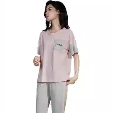 欧迪芬 纯棉家居服可外穿睡衣套装 女款