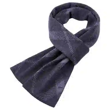 红豆 简约优雅舒适时尚百搭 绵羊毛 绒线围巾 男款