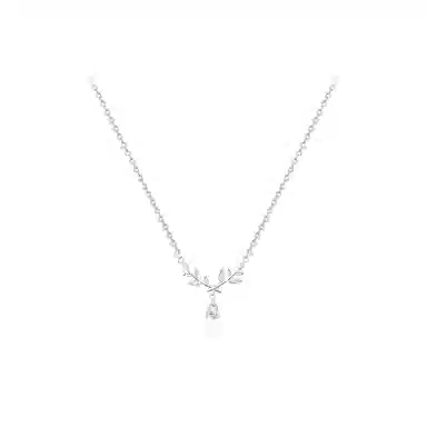 【纯银999 | 穗穗平安】 凤祥囍事 老凤祥 小众设计高级感经典百搭简约学生日常精致轻奢通勤约会温柔气质可调节锁骨链 锆石 项链 女款