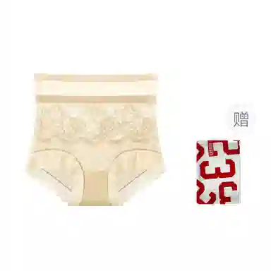 二三二三 蕾丝高腰无痕收腹轻时尚舒适透气甜美三角内裤 女款 礼袋装