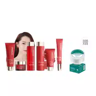 致朵 红石榴鲜润水嫩六件套水乳面霜护肤礼盒 清洁