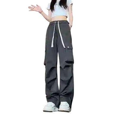 虫小绿 扎染潮牌美式复古多口袋伞兵长裤 舒适百搭垂感强 尽显高级痞帅风工装裤 男女同款