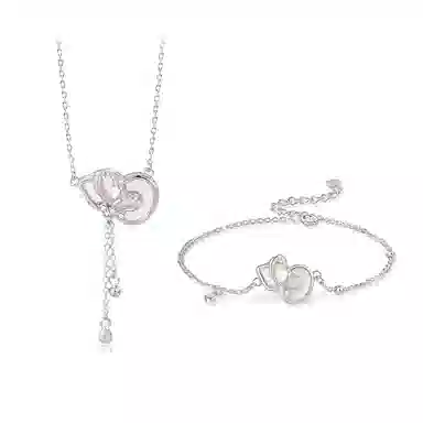 【S925银 福禄双全】 七七银饰 葫芦蝴蝶 招财纳福 新中式 平安顺遂福气满满 轻奢浪漫气质百搭 灵动优雅#好运 纯银 项链 女款