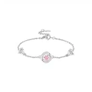 【纯银999 | 莫比乌斯】 凤祥囍事 老凤祥 优雅浪漫温柔小众设计简约学生日常轻奢极简高级感经典百搭通勤浪漫约会可调节 足银 手链 女款