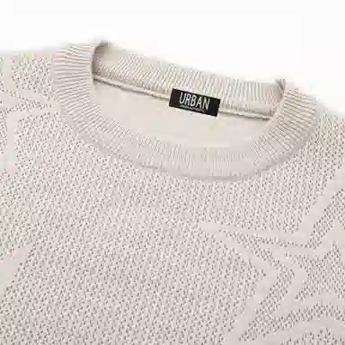 URBAN AUTHENTIC Star Jacquard Knit Sweater