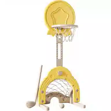 图米鱼 儿童篮球架篮球框室内投篮球类玩具篮球家用 可升降 投掷套圈