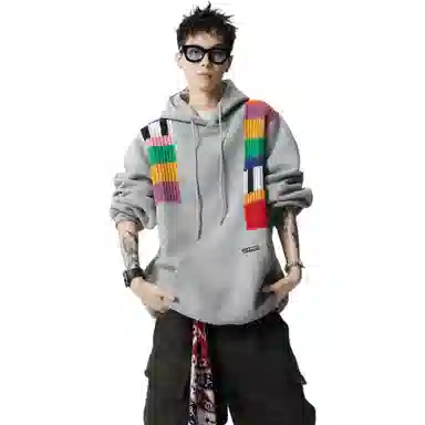MADONA Rainbow Knit Hoodie