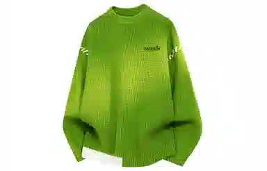 大卫贝肯 美式复古高街基础款圆领套头上衣潮流潮牌休闲宽松内搭打底衫时尚百搭痞帅慵懒风秋冬款长袖毛衣 男女同款