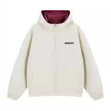 欧迪芬 双面穿设计系列 美式复古高街潮牌翻领防风百搭日常通勤无性别休闲工装飞行员外套潮流时尚功能简约学院风夹克 女款