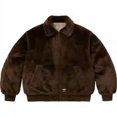 Supreme x Dickies FW25 WEEK4 Reversible Quilted Faux Fur Work Jacket