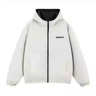 欧迪芬 双面穿设计系列 美式复古高街潮牌翻领防风百搭日常通勤无性别休闲工装飞行员外套潮流时尚功能简约学院风夹克 女款