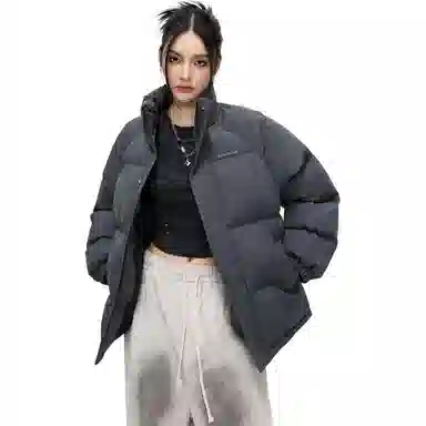 太子龍 加绒加厚宽松大码情侣时尚棉服 男女同款