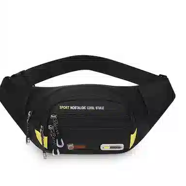 小猪班纳 运动跑步多功能大容量斜挎包时尚潮流防水手机包 尼龙牛津布 腰包 常规 男款 多色