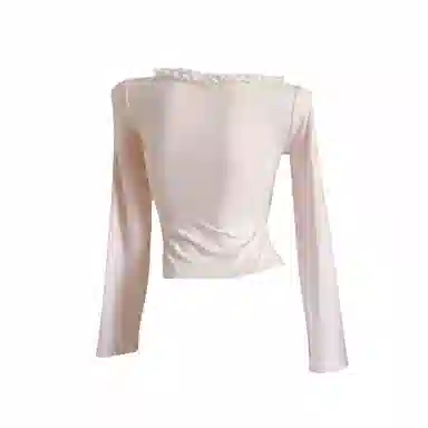 YGPRW U-Neck Lace Cat Top