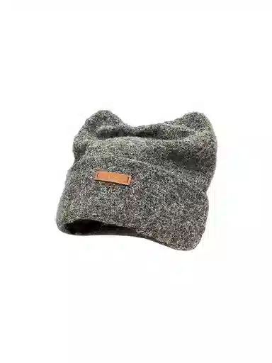 钓鱼熊 可爱猫耳朵包头冷帽宽松百搭显脸小保暖 羊毛混纺 绒线帽 男女同款情侣款