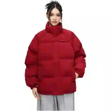 太子龍 加绒加厚宽松大码情侣时尚棉服 男女同款