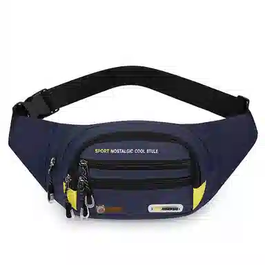 小猪班纳 运动跑步多功能大容量斜挎包时尚潮流防水手机包 尼龙牛津布 腰包 常规 男款 多色