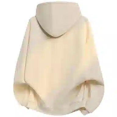 阿凡迪 美式复古街头简约基础仿刺绣宠物小狗花体字母印花宽松舒适休闲百搭时尚潮流通勤无性别主义抽绳长袖连帽卫衣 男女同款