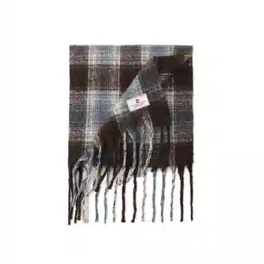 宫里的世界 保暖流苏韩版格纹 聚酯纤维 绒线围巾 男女同款情侣款