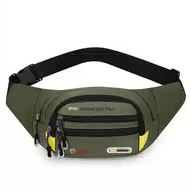 小猪班纳 运动跑步多功能大容量斜挎包时尚潮流防水手机包 尼龙牛津布 腰包 常规 男款 多色
