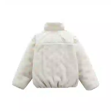 【dme】 潮牌复古美式休闲中性情侣宽松羊羔绒白鸭绒外套男冬季时尚保暖立领纯色户外羽绒服 男女同款