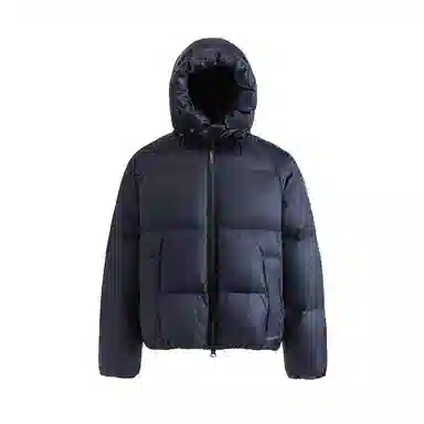 【dme】 美式复古纯色连帽宽松白鸭绒外套男冬季休闲保暖面包服中性加厚短款羽绒服 男女同款