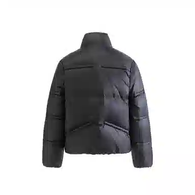 【dme】 美式复古设计款保暖立领纯色外套宽松休闲高级感简约慵懒时尚中性羽绒服 男女同款