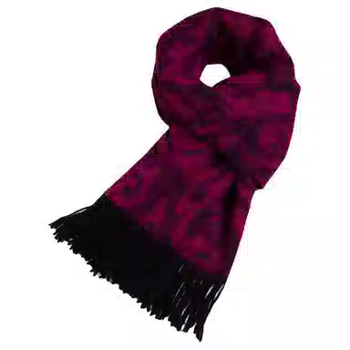 红豆 经典优雅围披两用柔软舒适百搭保暖 羊毛 绒线围巾 男女同款情侣款