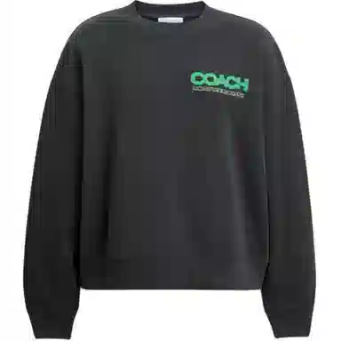 COACH FW25 Letter Pattern Crewneck Sweatshirt
