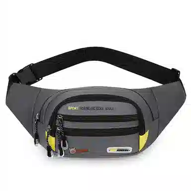 小猪班纳 运动跑步多功能大容量斜挎包时尚潮流防水手机包 尼龙牛津布 腰包 常规 男款 多色