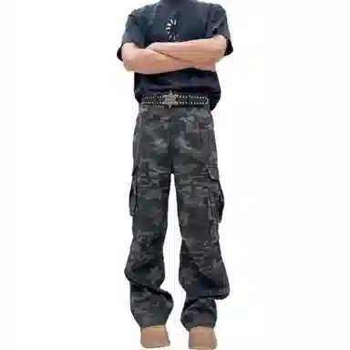 MADONA Vintage Camo Workwear Jeans