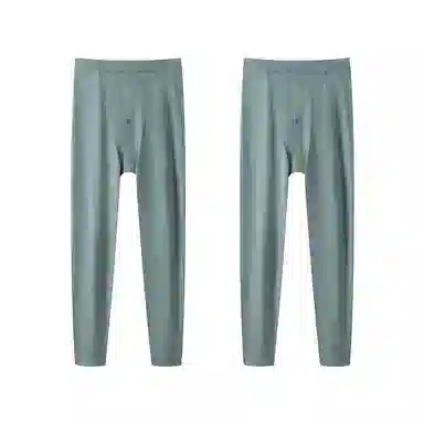 贴身领域 俩条装青少年纯棉秋裤男士春秋季初高中学生单件全棉毛线裤防寒打底裤抗寒贴身舒适柔软简约保暖裤 男款