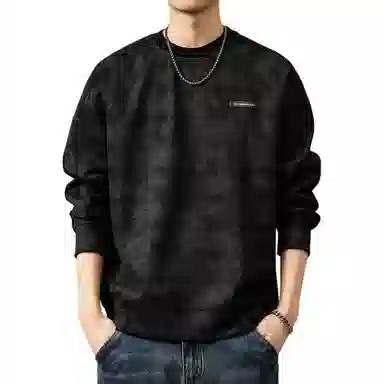 贵色 重磅满印花条纹插肩卫衣 男款