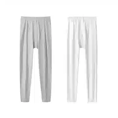 贴身领域 俩条装青少年纯棉秋裤男士春秋季初高中学生单件全棉毛线裤防寒打底裤抗寒贴身舒适柔软简约保暖裤 男款