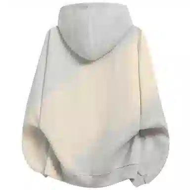 阿凡迪 美式复古街头简约基础仿刺绣宠物小狗花体字母印花宽松舒适休闲百搭时尚潮流通勤无性别主义抽绳长袖连帽卫衣 男女同款