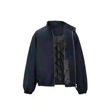 【dme】 潮流简约日系复古底特律宽松休闲白鸭绒夹克男冬季时尚立领中性户外运动羽绒服 男女同款