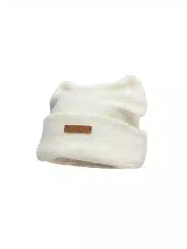 钓鱼熊 可爱猫耳朵包头冷帽宽松百搭显脸小保暖 羊毛混纺 绒线帽 男女同款情侣款