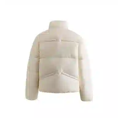 【dme】 美式复古设计款保暖立领纯色外套宽松休闲高级感简约慵懒时尚中性羽绒服 男女同款