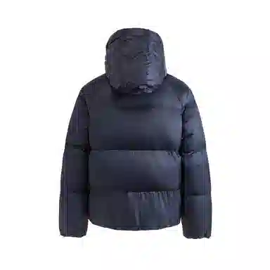 【dme】 美式复古纯色连帽宽松白鸭绒外套男冬季休闲保暖面包服中性加厚短款羽绒服 男女同款