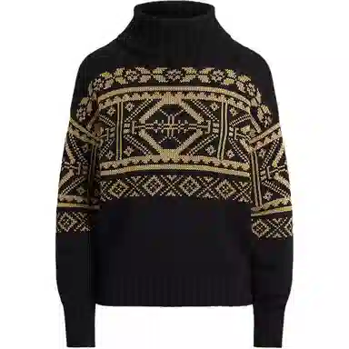 Lauren Ralph Lauren Fair Isle Wool Turtleneck Sweater